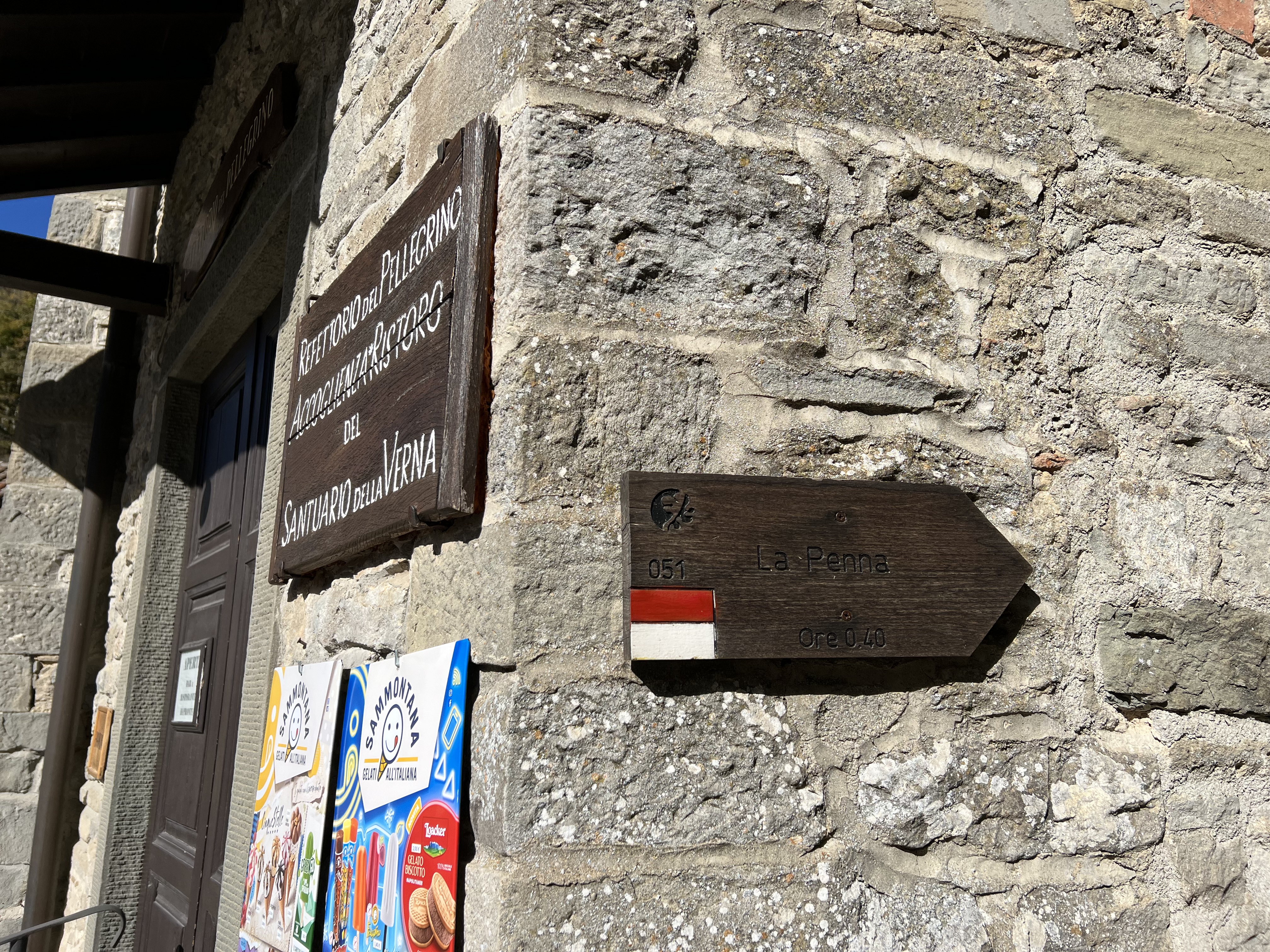 Inizia la salita a dx