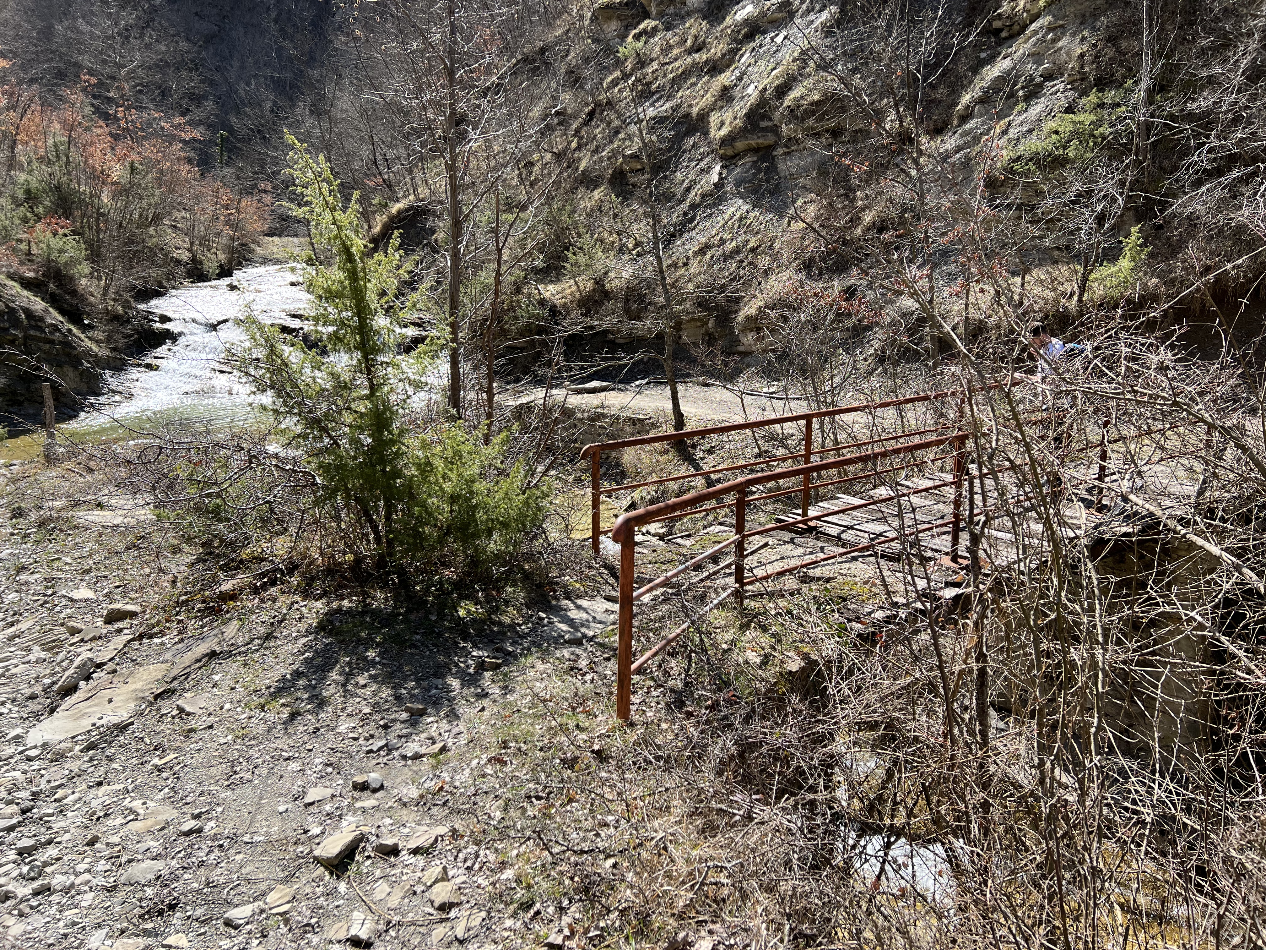 Ponte non in ottimo stato ma stabile