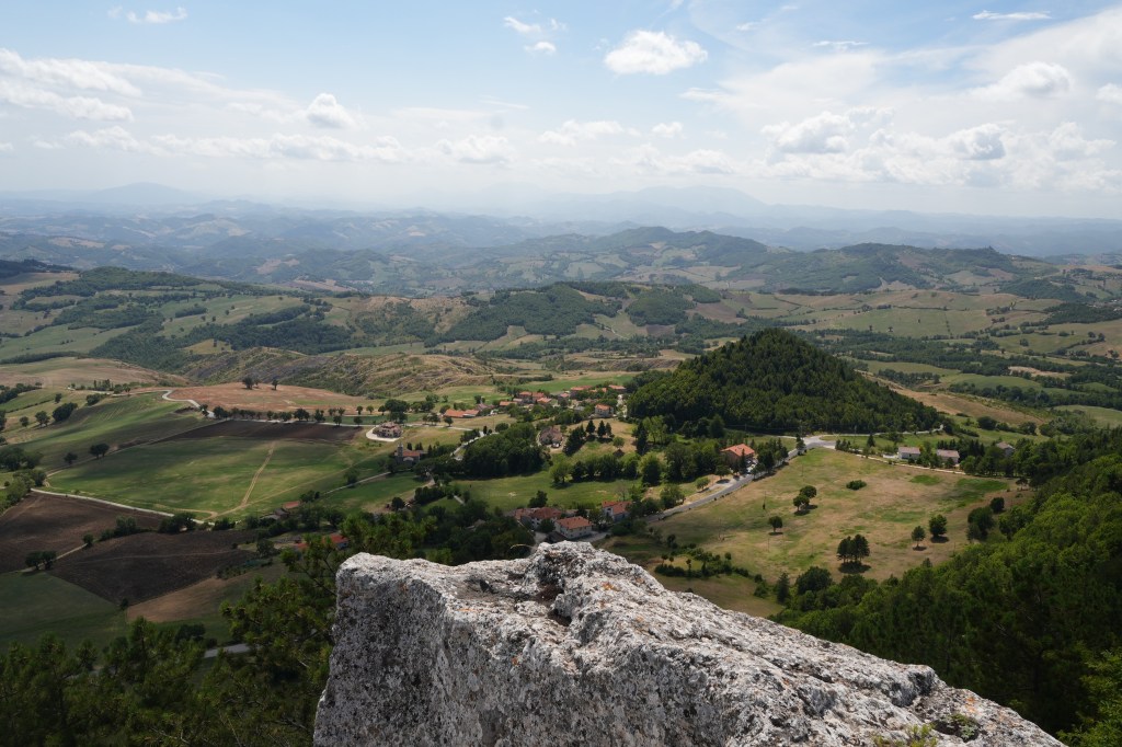 La vista dalla cima del castello